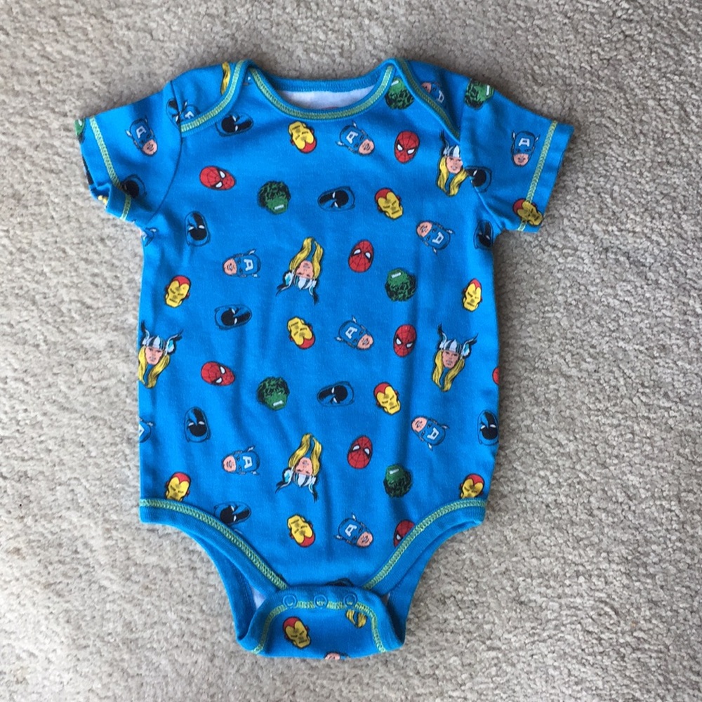 Marvel Character Onesie - Baby Boy Size 6/9 Mos
